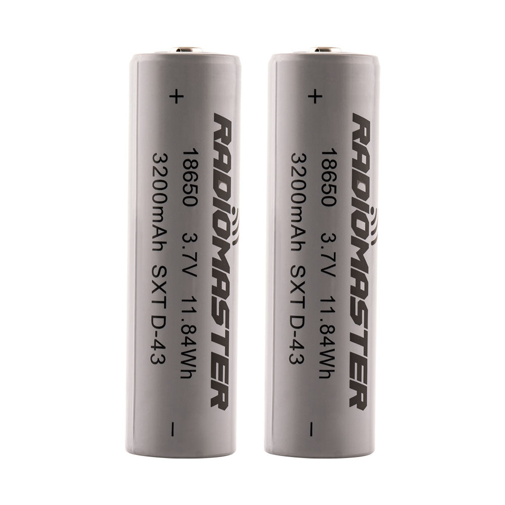 18650 3200mAh 3.7V Battery (2pcs) for TX16S / Boxer / TX12/ Pocket / MT12  Radios