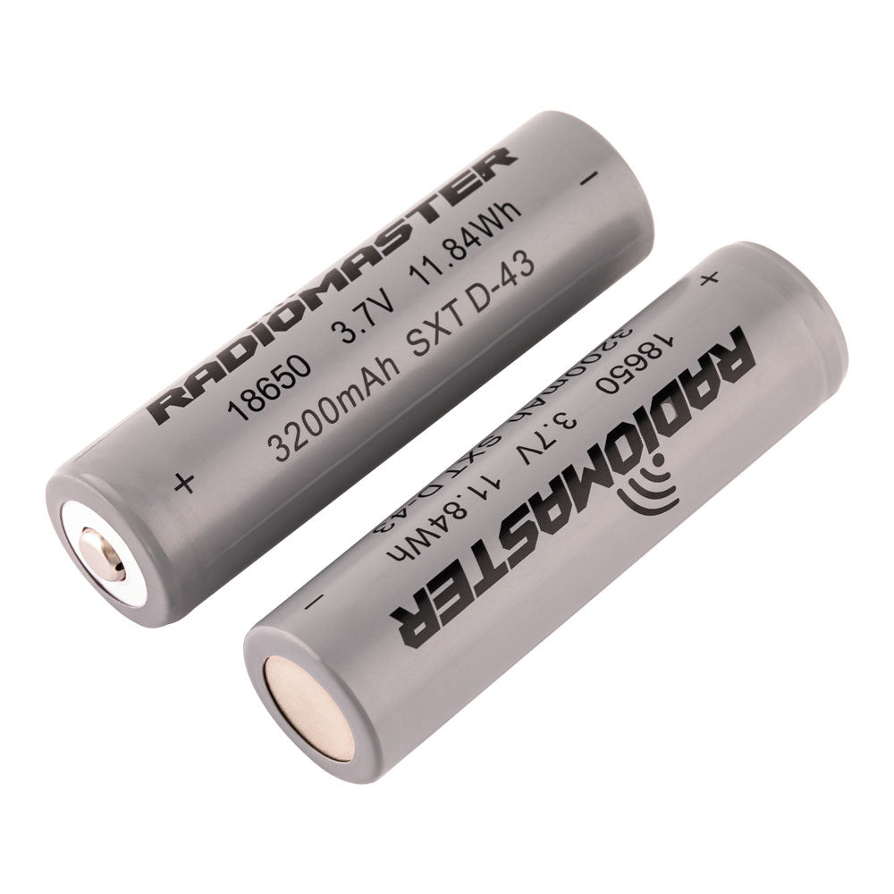 18650 3200mAh 3.7V Battery (2pcs) for TX16S / Boxer / TX12/ MT12 Radios