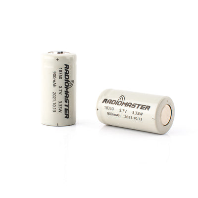 900mah 3.7v Li-ion 18350 Battery for Zorro Radio Controller (2pcs)