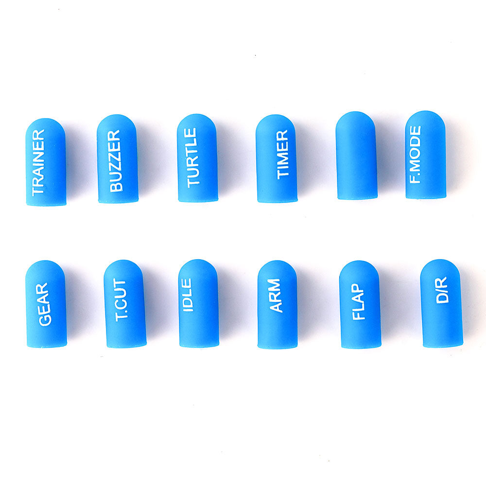 12pcs Labeled Silicon Switch Cover Set (Short/ Long)